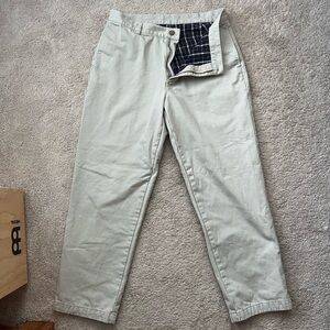 LL Bean Flannel Lined Khaki Pants 34/30